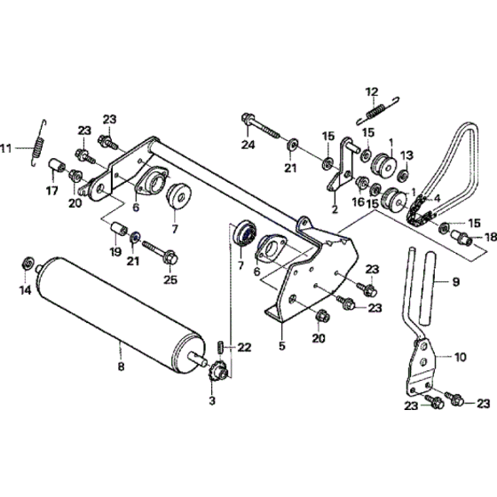 Rear Roller for QXE Assembly for Honda HRX426 QX Lawn Mowers