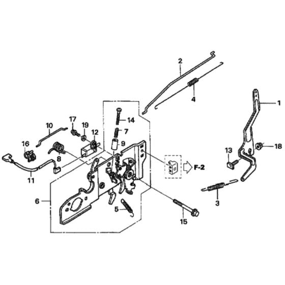 Control for Honda HRX476C - PXE Lawn Mower