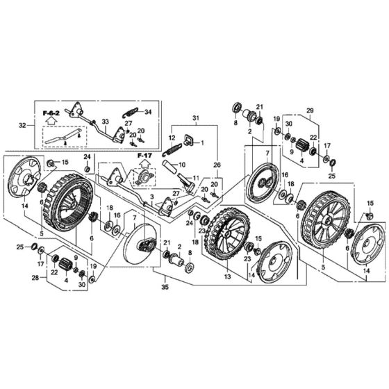 Rear Wheel for Honda HRX476C - PXE Lawn Mower