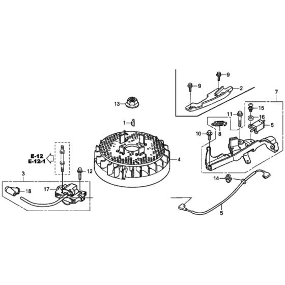 Flywheel for Honda HRX476C1 - HYEE Lawn Mower