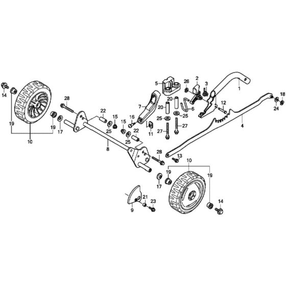 Front Wheel for Honda HRX476C1 - HYEE Lawn Mower