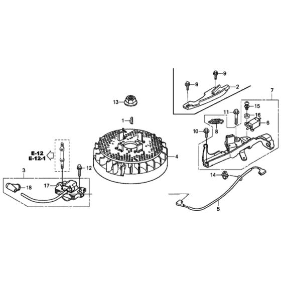 Flywheel for Honda HRX476C1 - VKEE Lawn Mower