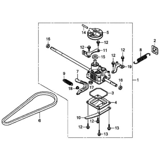 Transmission for Honda HRX476C1 - VKEE Lawn Mower