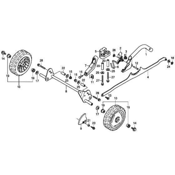 Front Wheel for Honda HRX476C1 - VKEE Lawn Mower