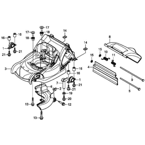 Cutter Housing for Honda HRX476C1 - VKEE Lawn Mower