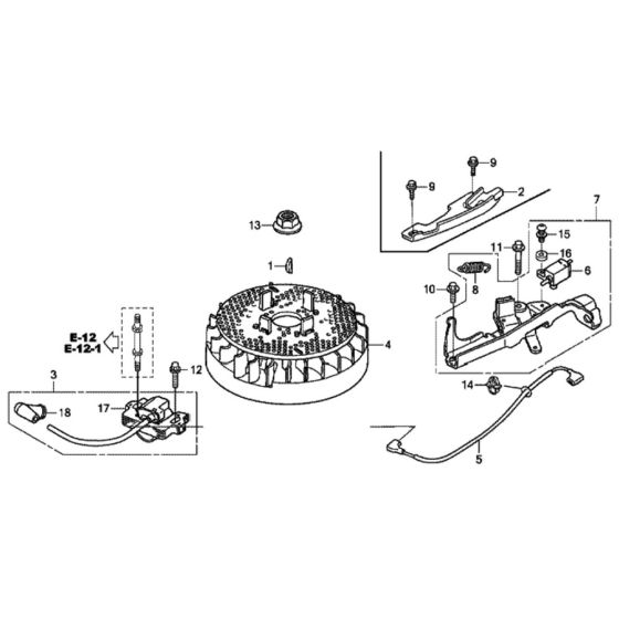 Flywheel for Honda HRX476C1 - VYEE Lawn Mower