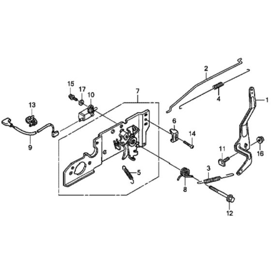 Control for Honda HRX476C1 - VYEE Lawn Mower