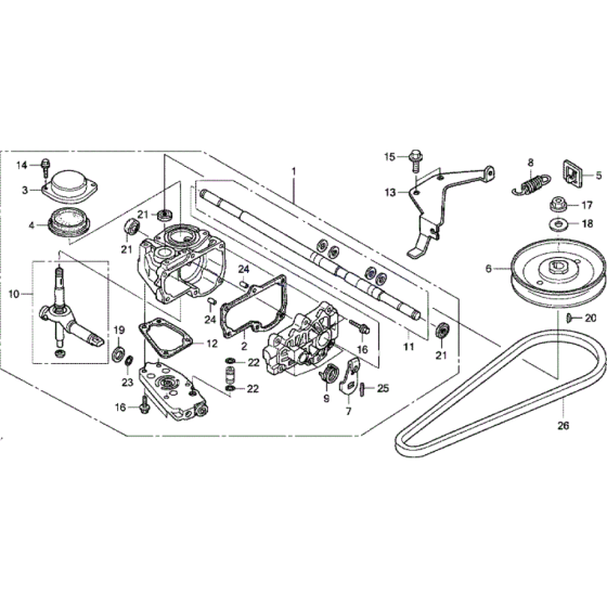 Drive Box Assembly for Honda HRX476 HX Lawnmower