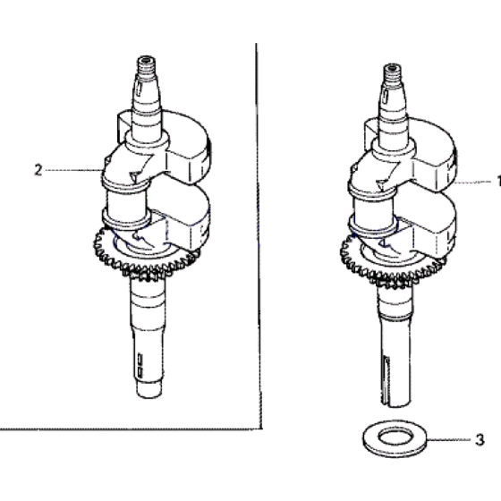 Crankshaft Assembly for Honda HRX537-C2-HYE Lawn Mowers