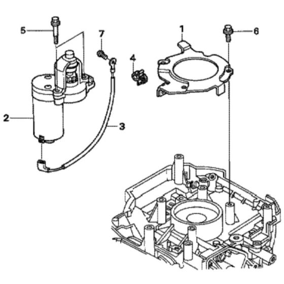 Starter Motor for Honda HRX537C - HME Lawn Mower