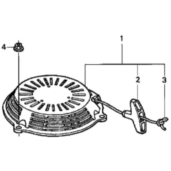 Recoil Starter for Honda HRX537C - TDE Lawn Mower