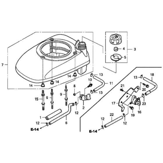 Fan Cover for Honda HRX537C1 - HXEA Lawn Mower