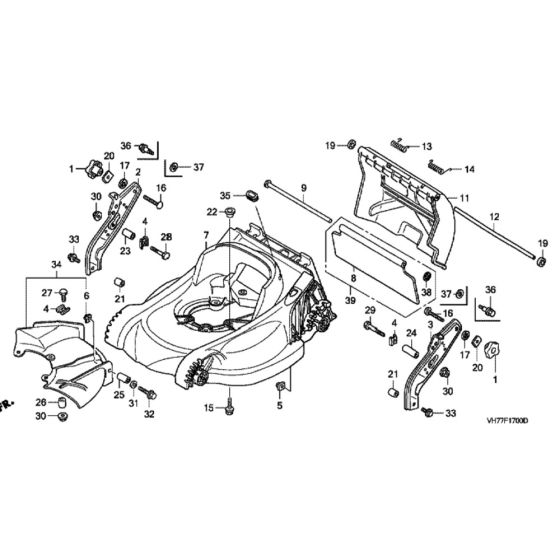 Cutter Housing for Honda HRX537C1 - TDEA Lawn Mower