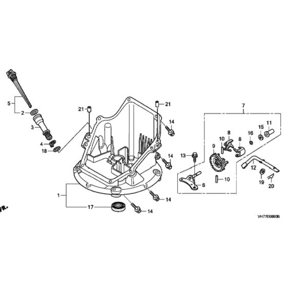 Oil Pan for Honda HRX537C1 - TDEA Lawn Mower