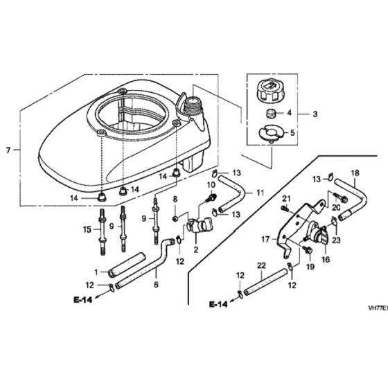 Fan Cover for Honda HRX537C1 - TDEA Lawn Mower