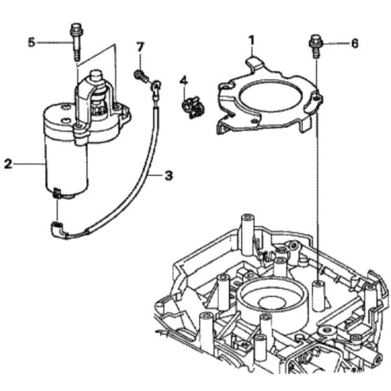 Starter Motor for Honda HRX537C2 - HZEA Lawn Mower