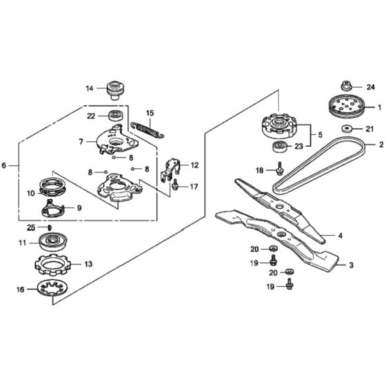 Rotary Blade for Honda HRX537C2 - HZEA Lawn Mower