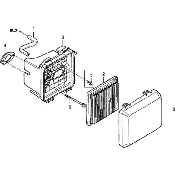 Air Filter Assembly for Honda HRX537 HXE Lawn Mowers