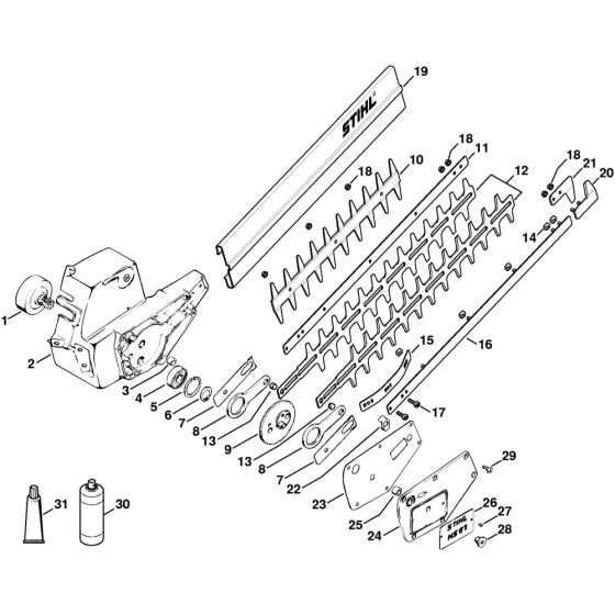 Cutter Bar, Tools, Special Accessories for Stihl HS61 Hedge Trimmer