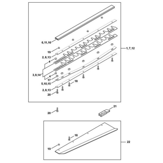 Cutter Bar for Stihl HS 85