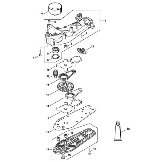 Gear Head for Stihl HS 87 T