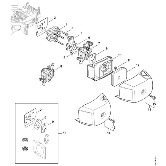 Spacer Flange & Air Filter