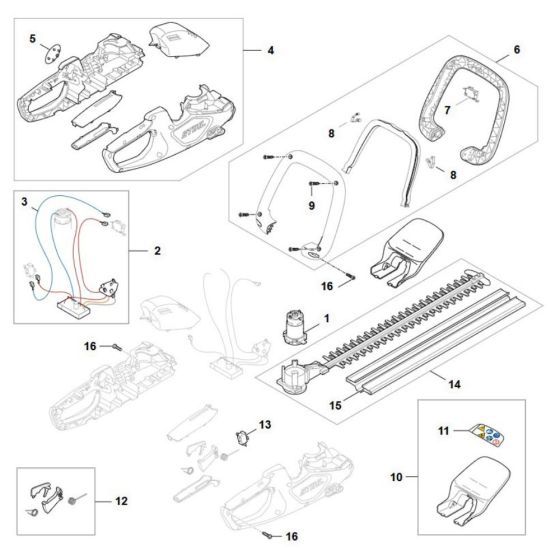 Main Assembly for Stihl HSA 40