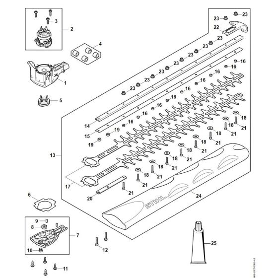 Parts for Stihl HSA 60