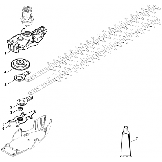 Stihl HSA86 Hedgecutter Gear Head Assembly