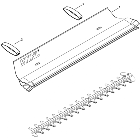 Stihl HSE60 HSE70 Catcher Blade Assembly