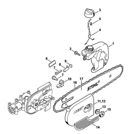Oil Tank Chain Sprocket Assembly
