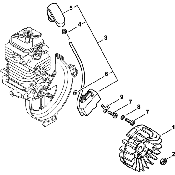 Ignition system Assembly for Stihl HT101 Pole Pruners