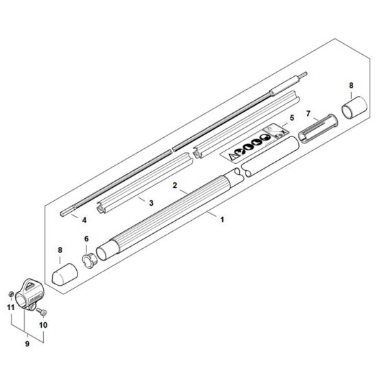 Drive Tube Assembly for Stihl HT 134