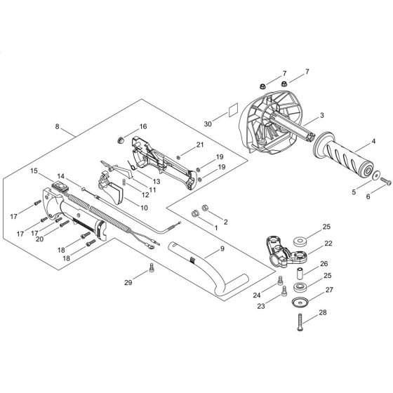 Main Pipe & Handle for HT320S