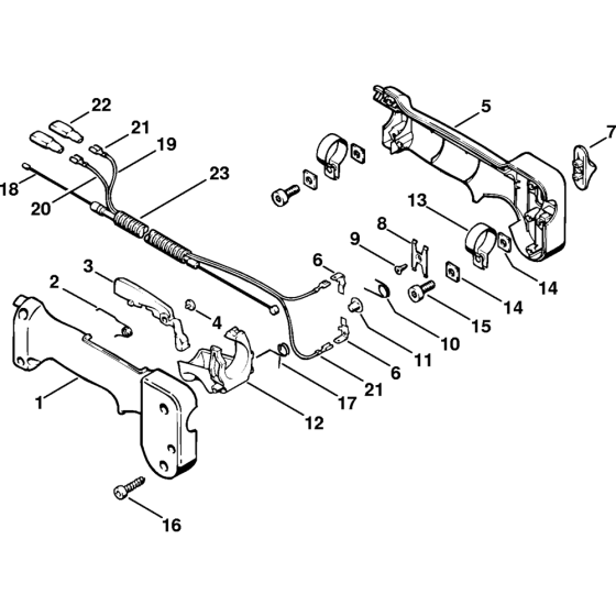 Handle-X 36 974 526 Assembly for Stihl HT70 HT70K HT75 Pole Pruners