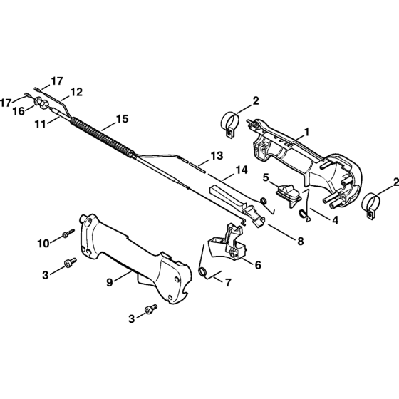 Handle Assembly for Stihl HT73 Pole Pruners