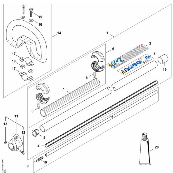 Drive Tube Assembly for Stihl HTA 150