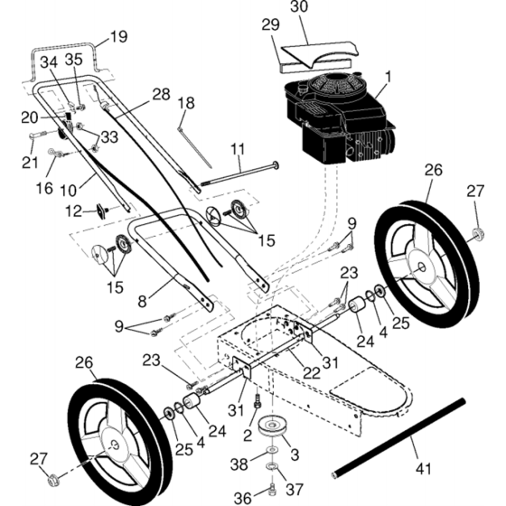 Frame Assembly for Husqvarna HU625HWT Edger