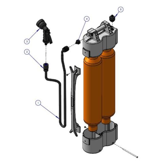 WT2go Water Bottle Assembly