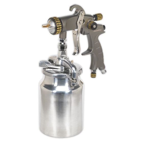 HVLP Suction Feed Spray Gun 1.7mm Set-Up Sealey Part No. HVLP02