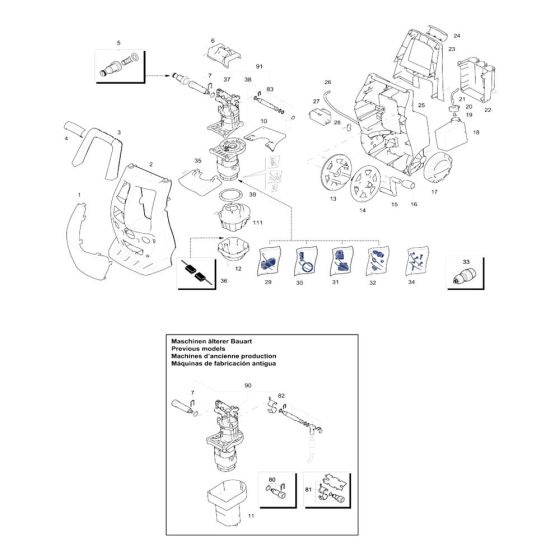Makita HW111 Assembly