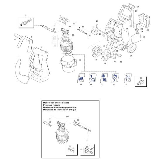 Makita HW112 Assembly