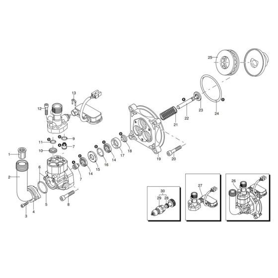 Pump Assembly for Makita HW130