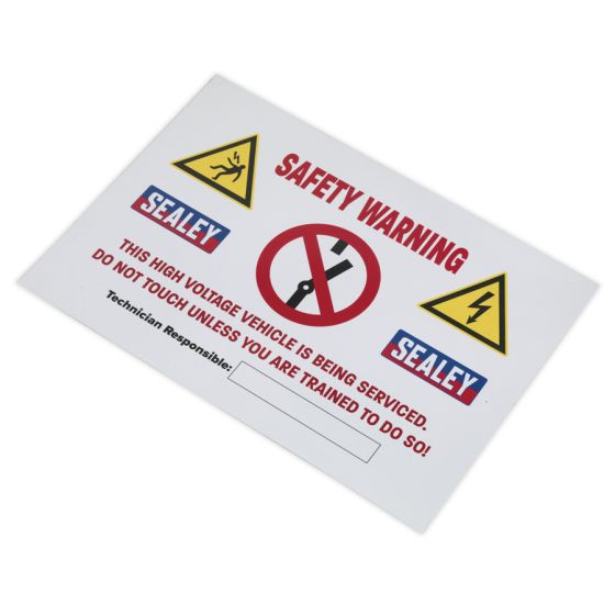 Hybrid/Electric Vehicle Warning Sign Sealey Part No. HYBRIDSIGN