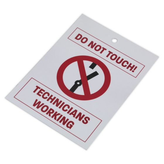 Hybrid/Electric Vehicle Keyring Warning Tag Sealey Part No. HYBRIDTAG