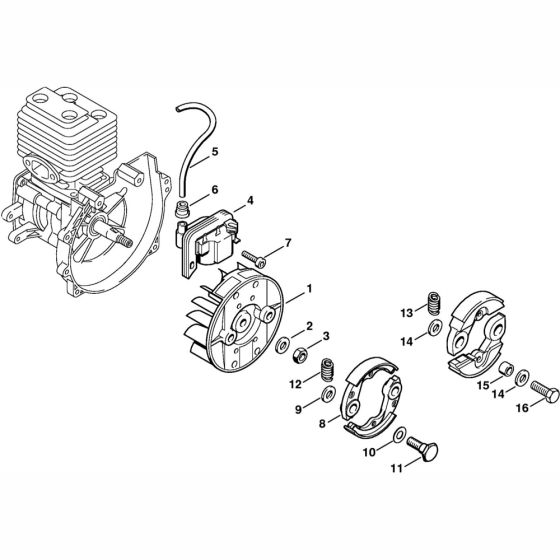 Ignition & Clutch for Stihl FR108