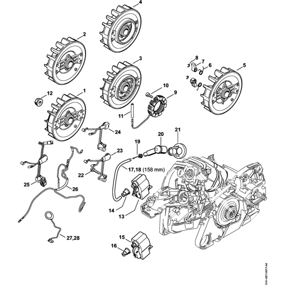 Ignition & Wiring for Stihl MS261