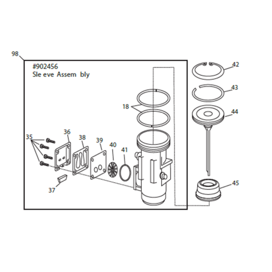 Sleeve Assembly for Paslode IM65A F16 Lithium Nail Guns (13313)