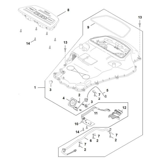 Housing Upper Part for Stihl iMOW