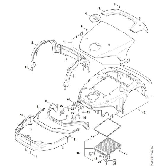 Cover for Stihl iMOW 7.0 EVO
